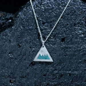 Mini volcán crisocola